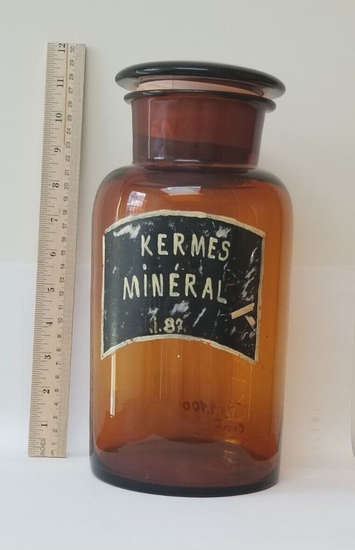 MOUTHBLOWN APOTHECARY JAR 2,000 ml BELGIUM 1800s - early 1900s