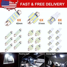 20pcs LED Interior Lights Bulbs Kit Car Trunk Dome License Plate Lamps 6000K US