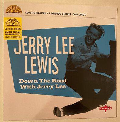 JERRY LEE LEWIS Down The Road Sun Rockabilly Legend BLUE vinyl NEW SEALED 10'' LP