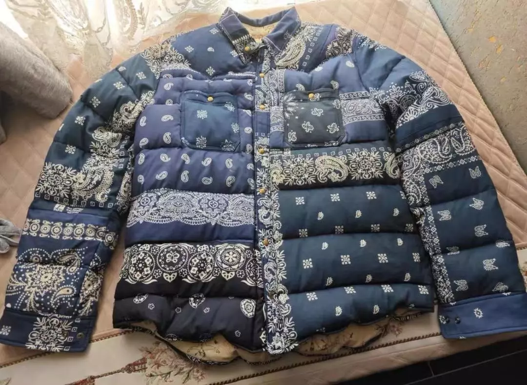 Visvim Kerchief Down Jacket I.C.T. Limited Bandana Patchwork Size-4 L