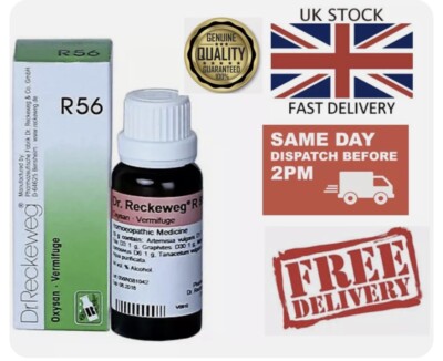  Authentische Dr. Reckeweg R56 Vermifuge Tropfen gegen Würmer Parasiten 22ml