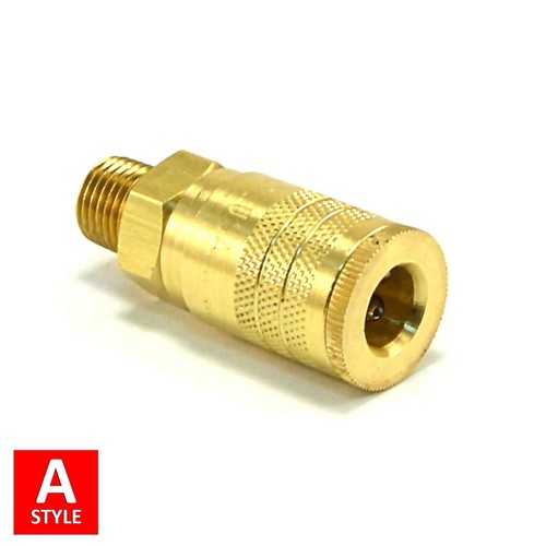 A Style Quick Coupler Air Hose Connector Fittings 1/4 NPT Tools Plug Compressor - Picture 3 of 4