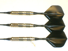 Soft Tip Darts, Used 18 Gram Plated with Aluminum Shafts and New Flights 018