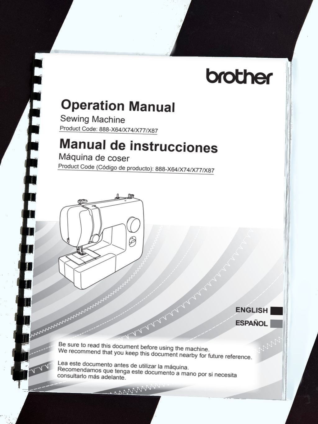 Brother Manual Reprint JS2135 Sewing Machine Comb Bound English Only eBay