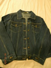 Woman’s Short Blue Denim Jacket By Forenza, Size -18