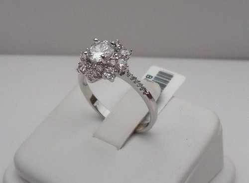 ANILLO DE DISEÑO DE PLATA ESTERLINA 925 CON DIAMANTE SIMULADO DE LABORATORIO 4 CTS/TALLA 5,6,7,8,9 - Imagen 6 de 12