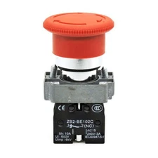 Emergency Stop Rotary Switch For XB2BS544C ZB2-BE102C 2NC #E10