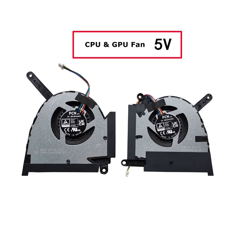New Asus TUF FX517ZC FX517ZE FX517ZM FX517ZR CPU GPU Cooling Fan