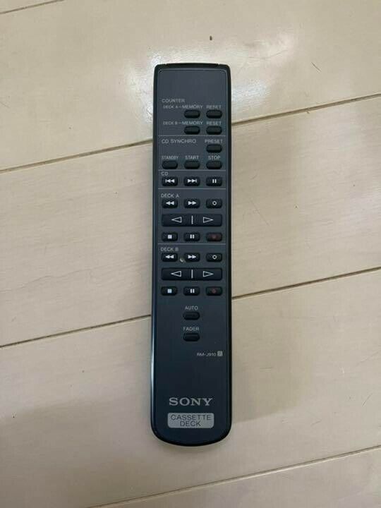 Sony RM-J910 Cassette Deck Remote Control TC-WE425 WE435 Sony RM-J910 Cassette Deck Remote Control TC-WE425 WE435