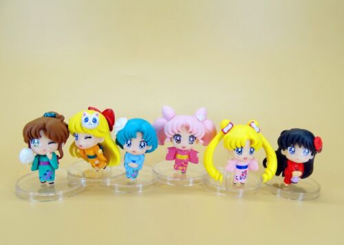 LOT DE 6 Figurines PVC Sailor Moon Jouet Enfant Gâteau Topper Décor LOT LÂCHE 2"" #R5 - Photo 1/10