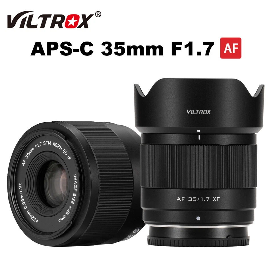 Viltrox 35mm F1.7 APS-C Auto Focus Lens For Fujifilm Fuji X Sony E Nikon Z mount - Image 2 of 4