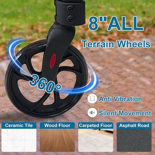 Premium 3-Wheel Rollator Walker – Lightweight, Foldable, Mobility Aid w/ Storage - Picture 5 of 7