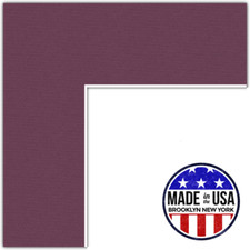 ArtToFrames Custom Red Ruby Picture Photo Frame Mat Matting Board