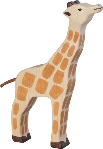 HOLZTIGER Giraffe aus Holz - Kopf hoch - Bild 2
