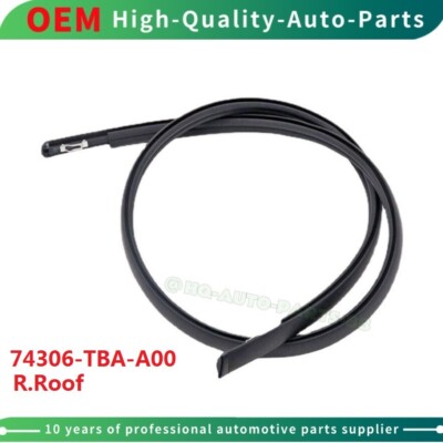 New Black Right Roof Trim Molding Fit For 2016-2021 Honda Civic Insight 4-Door