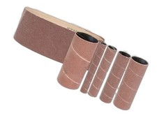Schleifpapier Schleifzubehör - Set K80 für GÜDE GSBSM 450 Spindelschleifer 6-tlg