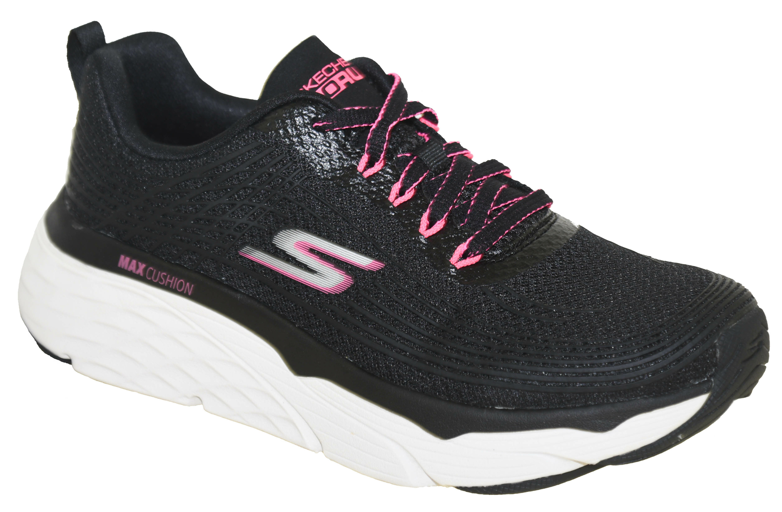Skechers Womens Max Cushioning Elite Black Running Shoes Size 10