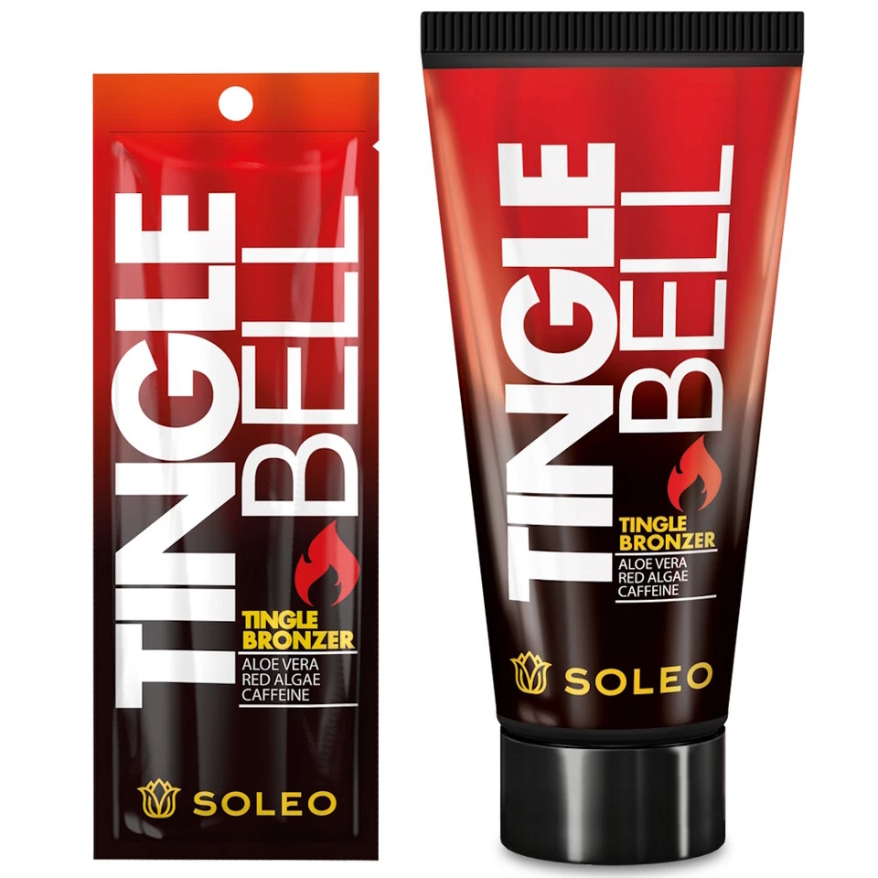 Soleo Tingle Bell Tingle Bronzer sunbed tanning lotion cream Bottle or Sachet