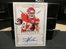 National Treasures Autograph Signatures Chiefs Travis Kelce  03/10  2015