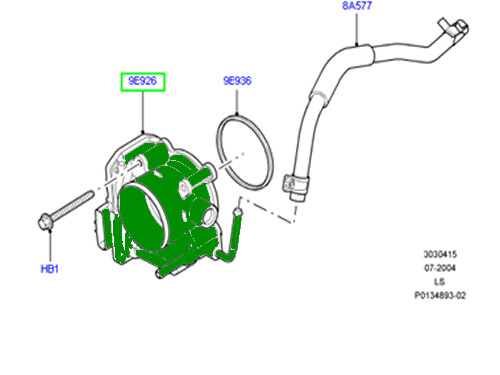 GENUINE LAND ROVER THROTTLE BODY AND MOTOR LR3 LR4 V6 4.0 NEW LR006814 - Picture 8 of 8
