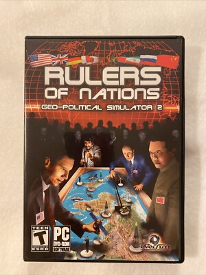 Rulers of Nations: Geo-Political Simulator 2 PC 2010 DVD ROM Software Eversim T