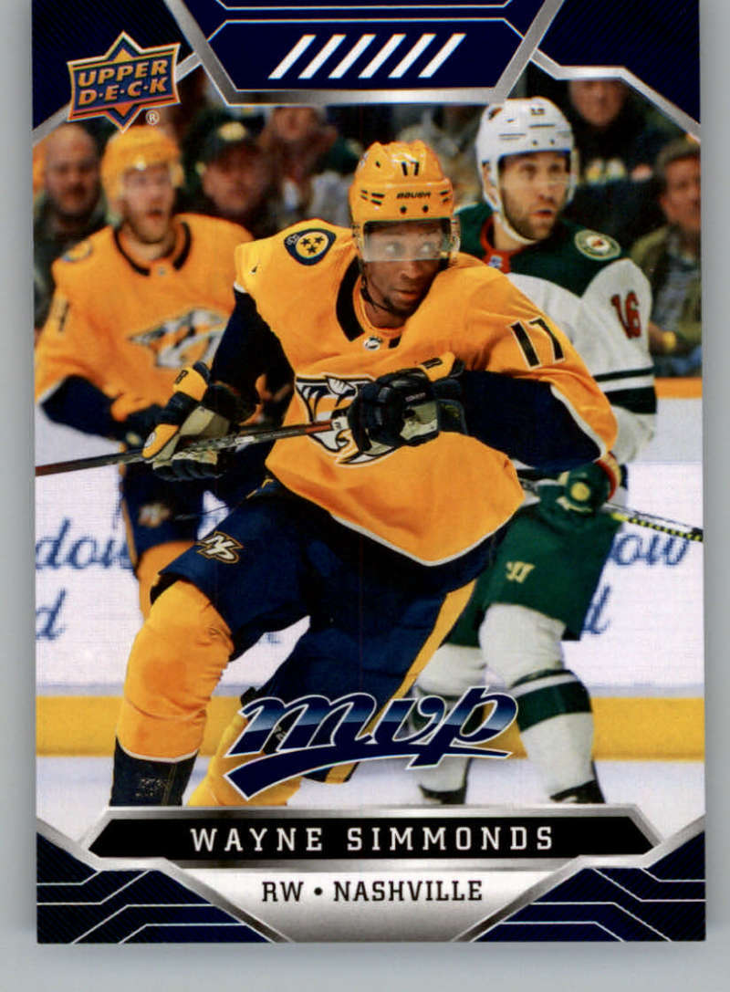 2019-20 Upper Deck MVP Blue #177 Wayne Simmonds  Nashville Predators V93717