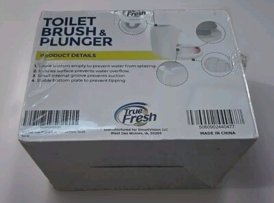 True fresh Toilet Brush & Plunger Set for Bathroom, Toilet Bowl Cleaner Brush, 2