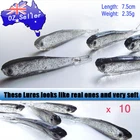 10 x SOFT PLASTIC FISHING LURE BAIT TACKLE BREAM BASS 60MM