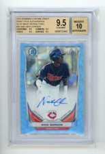 2014 Bowman Draft Nick Gordon Auto 1st Blue Wave Refractor /10 BGS 9.5 Autograph