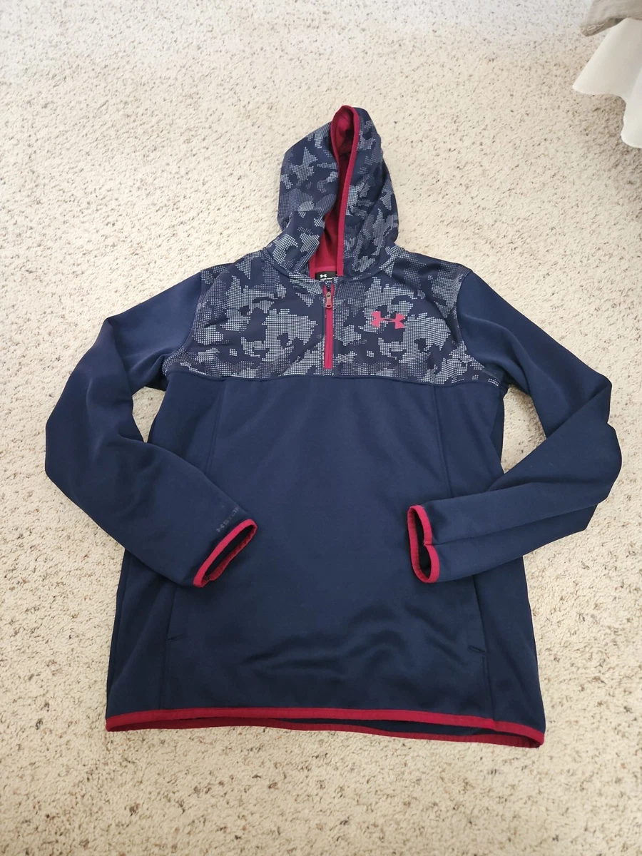 Under Armour Boys Youth XL Hoodie Blue Camo eBay