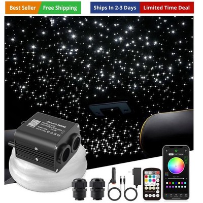 20W Twinkle Starlight Headliner Kit, Star Lights for Car Roof & Home Decorati...