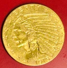 1915 P US American $2.5 Quarter Eagle Indian Head Gold Coin In Display Capsule