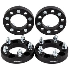 Dcvamous 4pc Black 5x115 To 5x120 Wheel Adapters 1 Inch 12x1.5 Studs Compatib... Dcvamous 4pc Black 5x115 To 5x120 Wheel Adapters 1 Inch 12x1.5 Studs Compatib...