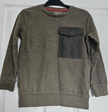 Next Boys' Khaki Green Sweatshirt - 6 Years