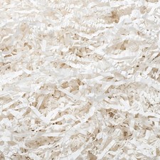 White Crinkle Cut Paper Shred Filler 2 LB Gift Box Basket Packing Shred