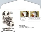 S08-8291, INDIAN HEADDRESSES, AC/PCS FIRST DAY COVER