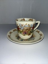 Royal Doulton English Fine Bone China BUNNYKINS Teacup Saucer Set