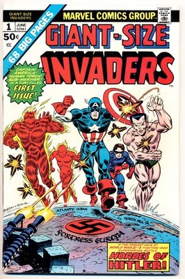 Giant-Size Invaders #1 VG/F, Frank Robbins art, Marvel Comics 1975