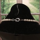 Native Artisan polished WHITE BUFFALO Turquoise Squash Blossom Necklace — photo 5