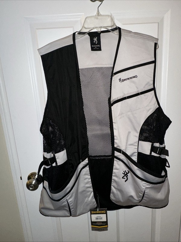 Mens BROWNING Shooting Vest Sz. XL. Reactar G2 Pad Pocket. NEW/TAGS