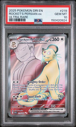 Team Rocket's Persian ex graded PSA 10 for sale on eBay