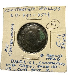 Constantius Gallus AE Centenionalis FEL TEMP Fallen Horseman 351 354 AD