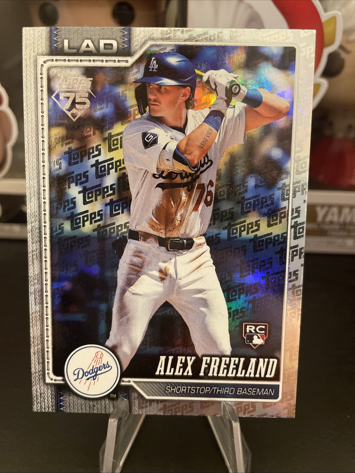 2026 Topps Alex Freeland RC 74 Topps Logo  Foil Pattern Fanatics Exclusive
