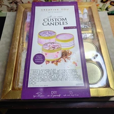 CREATIVE YOU- Do It Yourself All In One Custom Candles-BALANCE Handmade Kit NEW