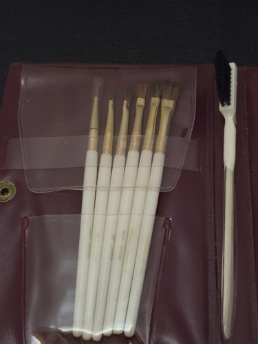 Vintage Cosmetic Brush Set 80s Paris Presents Mon Image Kmart Make Up - Picture 4 of 8