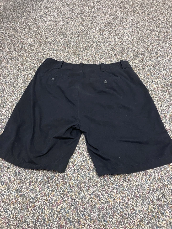 NUEVO Pantalones Cortos Carga St Johns Bay Para Hombres Negro Algodón Informales Frente Plano Talla 36 Foto 2 de 4