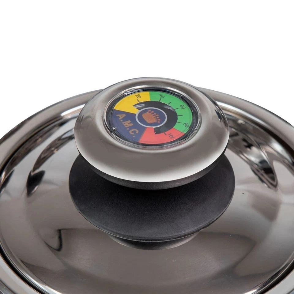 SET BATTERIA DI PENTOLE  23 PEZZI IN ACCIAIO INOX INDUZIONE ANTIADERENTE AMC - Immagine 2 di 4