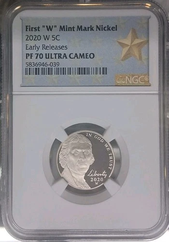 2020-W Jefferson Nickel Proof — photo from the most recent tracked eBay sale