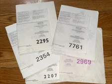 Tri-Chem Liquid Embroidery Transfer Lot Of 5 Transfers