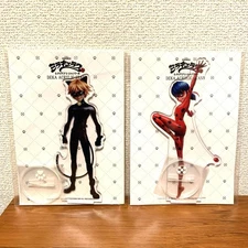 Miraculous Ladybug Acrylic Stand - Ladybug, Cat Noir - New Collectible